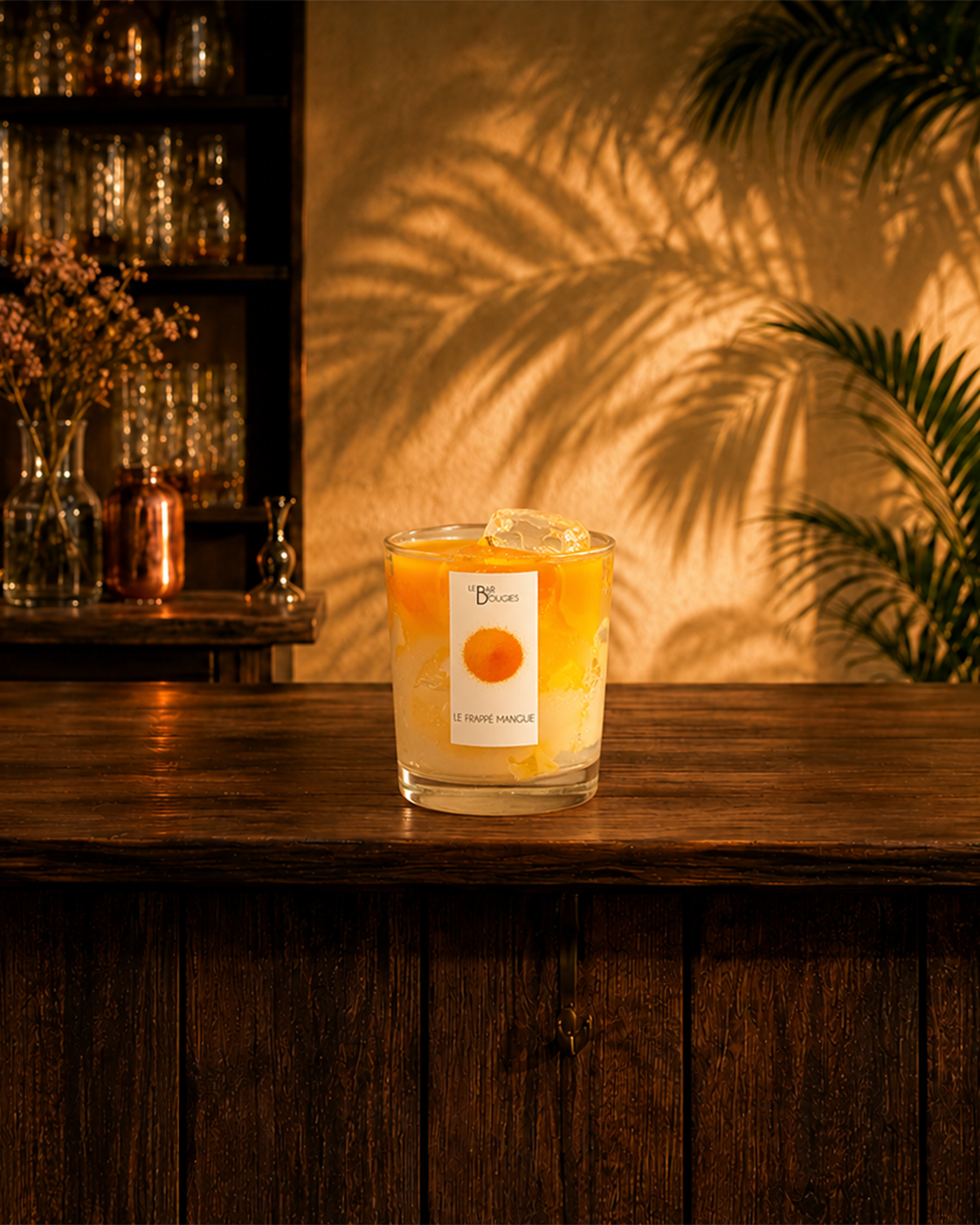 Bougie Frappé Mangue cocktail tropical Martinique